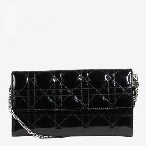 Patent Lady Dior Wallet On Chain - Pre-Loved Christian Dior - Modalova