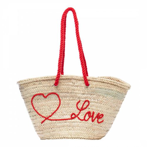 Love Straw Basket Bag - Laycuna London - Modalova
