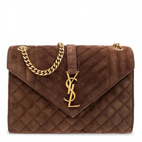 YSL Cassandra Logo Plaque Quilted Shoulder Bag - Saint Laurent - Modalova