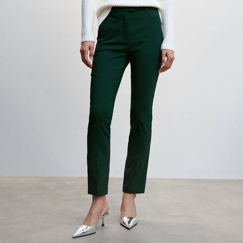 Green Crop Skinny Trousers - Mango - Modalova
