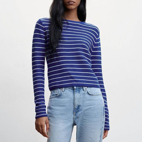 Vibrant Round-Neck Striped Jumper - Mango - Modalova