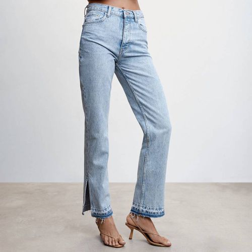 Light High-Rise Straight Jeans With Slits - Mango - Modalova