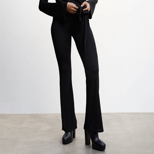 Black Flared Trousers - Mango - Modalova