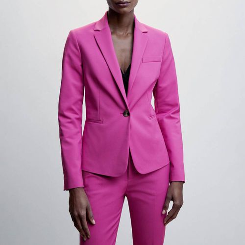 Fitted Suit Blazer With Pocket - Mango - Modalova