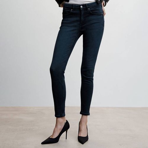 Deep Dark Blue Skinny Push-Up Jeans - Mango - Modalova