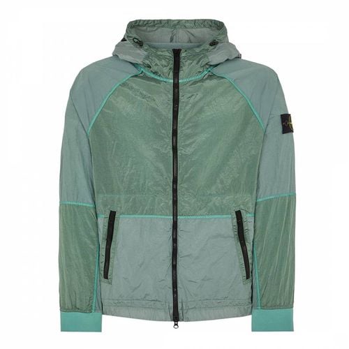 Green Hooded Rain Jacket - Stone Island - Modalova