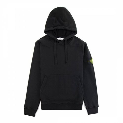 Black Cotton Hoodie - Stone Island - Modalova