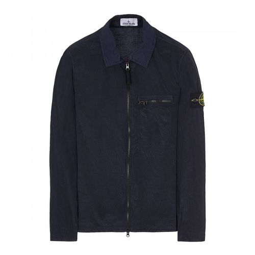 Navy Nylon Overshirt - Stone Island - Modalova