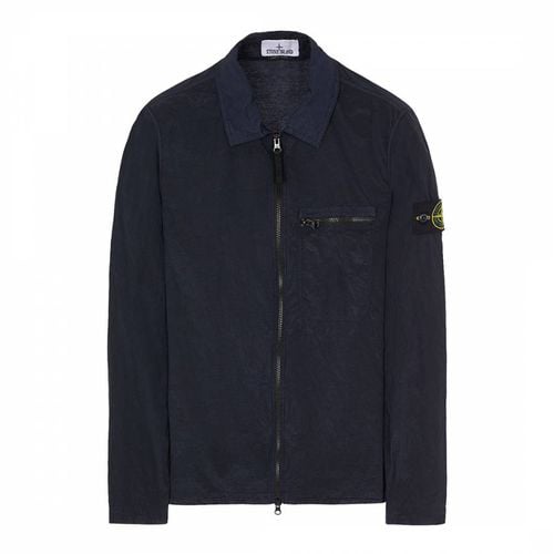 Navy Nylon Overshirt - Stone Island - Modalova