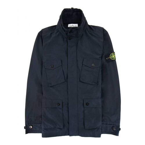 Navy Nylon Packable Jacket - Stone Island - Modalova