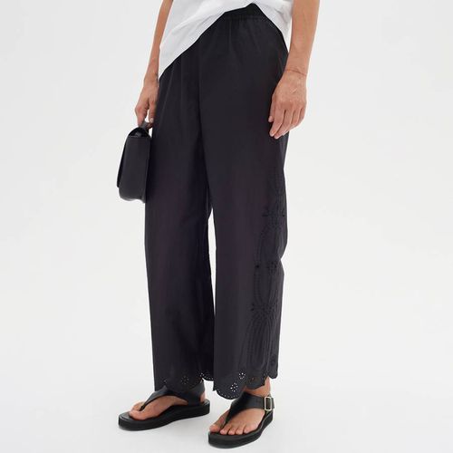 Black Elasticated Wide Leg Trousers - Inwear - Modalova