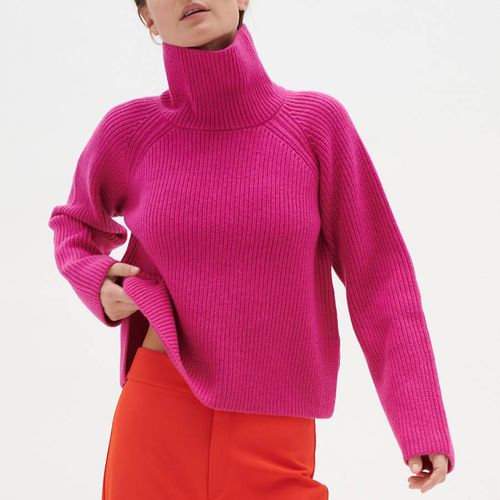Pink Ribbed Roll Neck Jumper - Inwear - Modalova