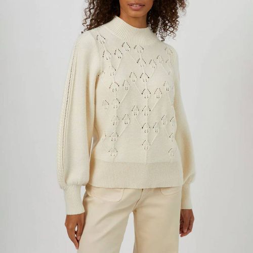 Cream Spring Cotton Knitted Jumper - Great Plains - Modalova