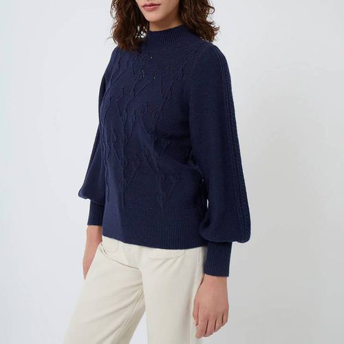 Navy Spring Cotton Knitted Jumper - Great Plains - Modalova