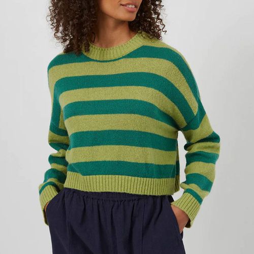 Green Summer Stripe Knitted Jumper - Great Plains - Modalova