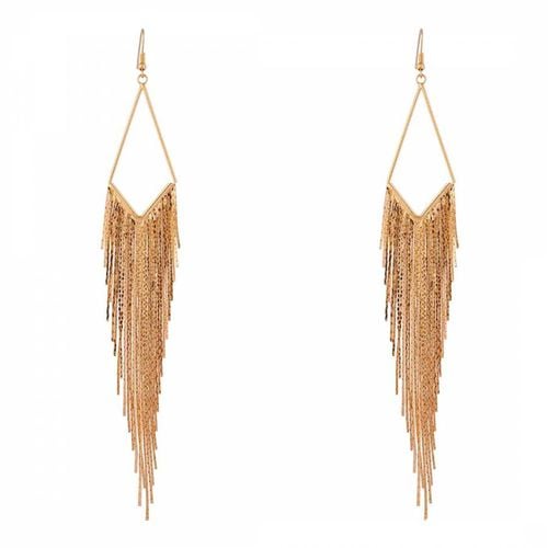 K Long Tassel Marquise Earrings - Liv Oliver - Modalova