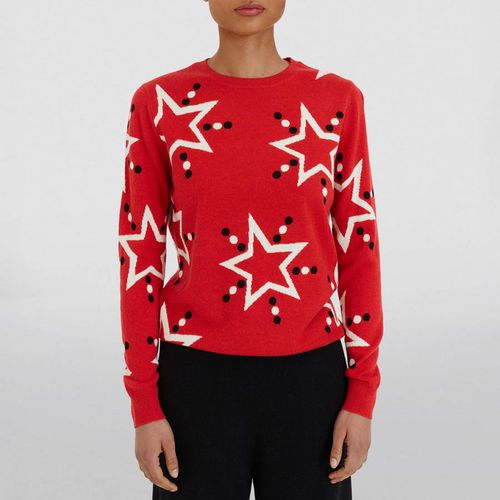 Red Shining Star Wool Blend Sweater - Chinti and Parker - Modalova