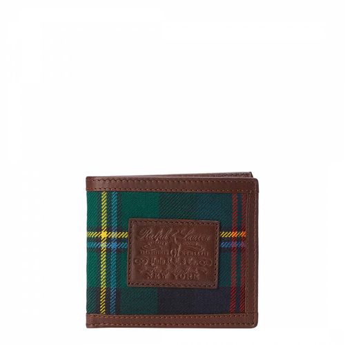 Tartan Wool Leather Wallet - Polo Ralph Lauren - Modalova