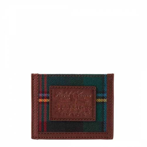 Tartan Wool Leather Card Holder - Polo Ralph Lauren - Modalova