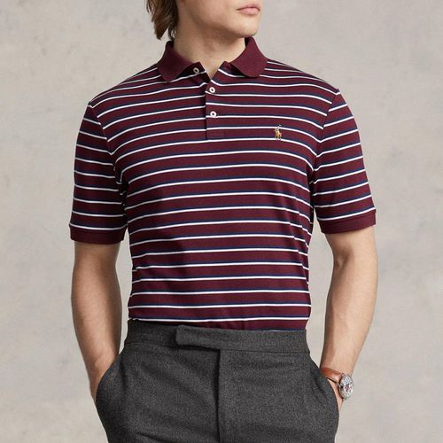 Dark Red Stripe Cotton Polo Shirt - Polo Ralph Lauren - Modalova