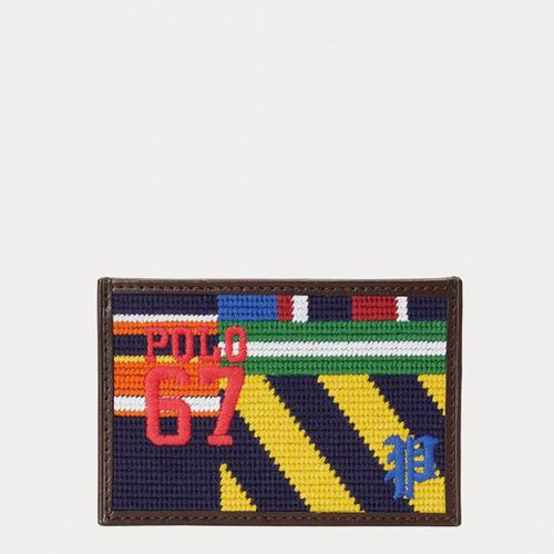Brown/Multi Needlepoint Card Holder - Polo Ralph Lauren - Modalova
