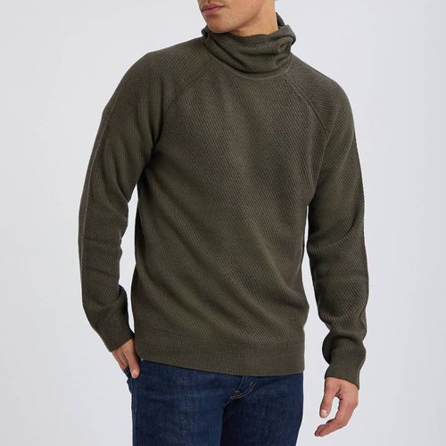 Khaki Textured Wool Hooded Jumper - Polo Ralph Lauren - Modalova