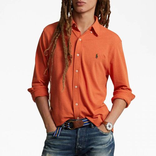 Orange Mesh Cotton Shirt - Polo Ralph Lauren - Modalova
