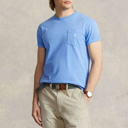 Blue Cotton Linen Blend T-Shirt - Polo Ralph Lauren - Modalova