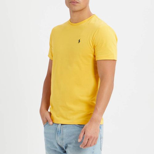 Yellow Short Sleeve Cotton T-Shirt - Polo Ralph Lauren - Modalova