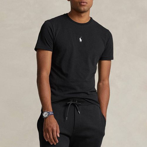 Black Embroidered Cotton T-Shirt - Polo Ralph Lauren - Modalova