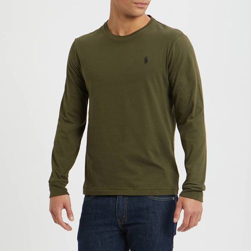 Khaki Cotton Long Sleeve T-Shirt - Polo Ralph Lauren - Modalova