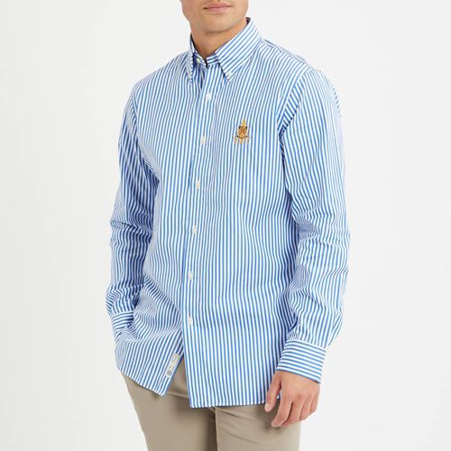 Blue Poplin Stripe Cotton Shirt - Polo Ralph Lauren - Modalova