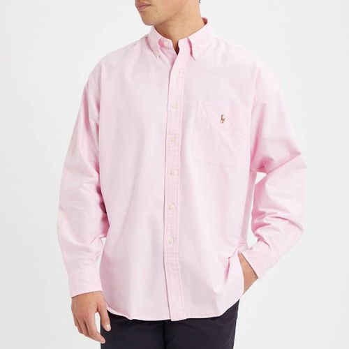 Pink Big Fit Cotton Oxford Shirt - Polo Ralph Lauren - Modalova