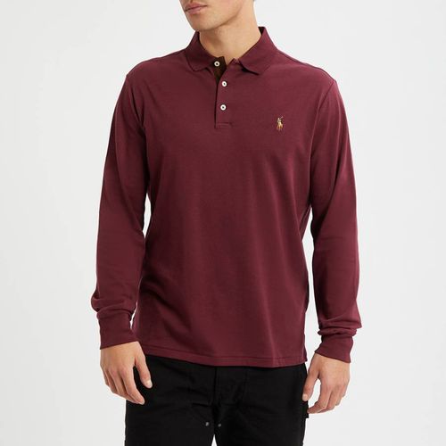Dark Red Pima Cotton Polo Shirt - Polo Ralph Lauren - Modalova
