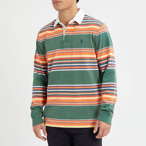 Multi Stripe Cotton Rugby Shirt - Polo Ralph Lauren - Modalova