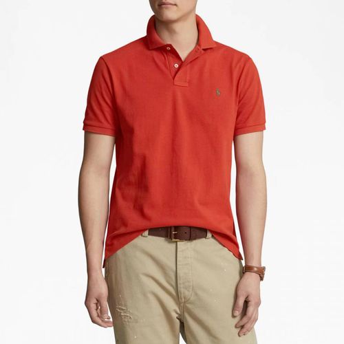 Red Basic Mesh Cotton Polo Shirt - Polo Ralph Lauren - Modalova