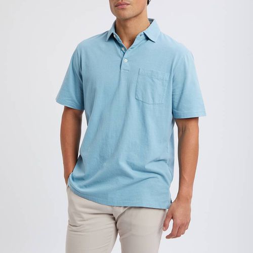 Blue Cotton Linen Blend Polo Shirt - Polo Ralph Lauren - Modalova