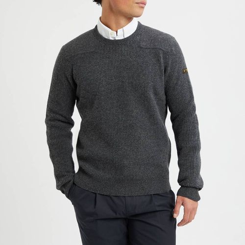 Charcoal Ribbed Wool Jumper - Polo Ralph Lauren - Modalova