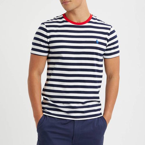 Navy/White Stripe Cotton T-Shirt - Polo Ralph Lauren - Modalova