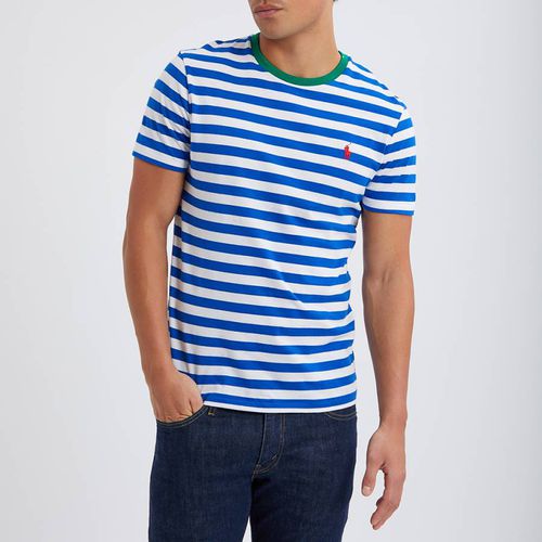 Blue/White Stripe Cotton T-Shirt - Polo Ralph Lauren - Modalova