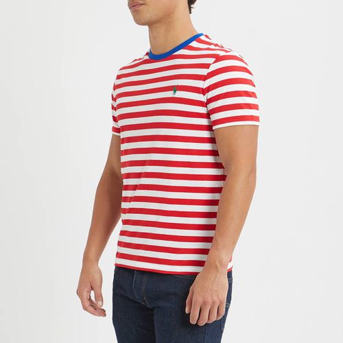 Red/White Stripe Cotton T-Shirt - Polo Ralph Lauren - Modalova