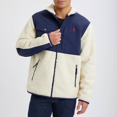 Ecru Bonded Fleece Zip Jacket - Polo Ralph Lauren - Modalova