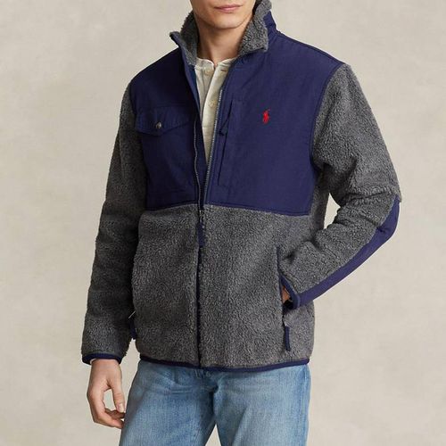Grey Bonded Fleece Zip Jacket - Polo Ralph Lauren - Modalova