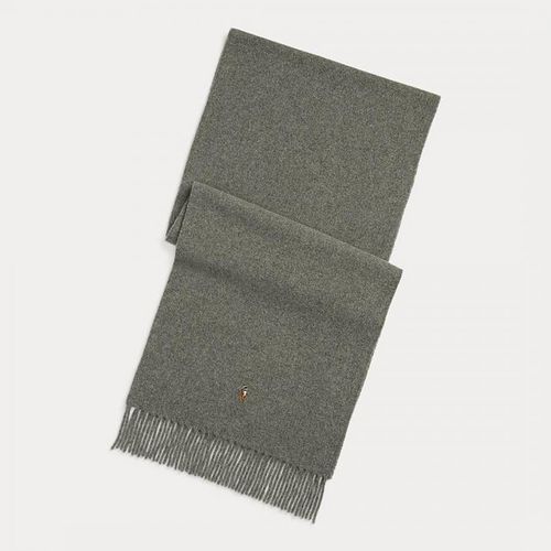 Grey Tassel Wool Scarf - Polo Ralph Lauren - Modalova