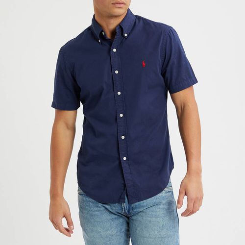 Navy Short Sleeve Cotton Shirt - Polo Ralph Lauren - Modalova
