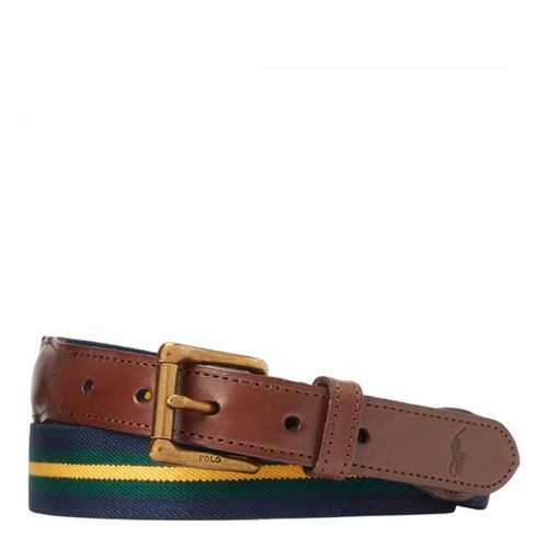 Brown Buckle Leather Belt - Polo Ralph Lauren - Modalova