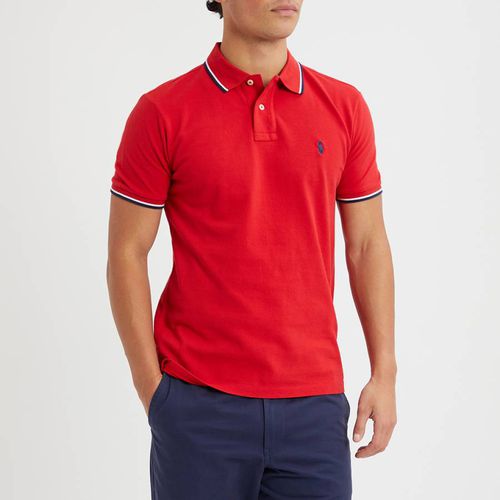 Red Mesh Cotton Polo Shirt - Polo Ralph Lauren - Modalova