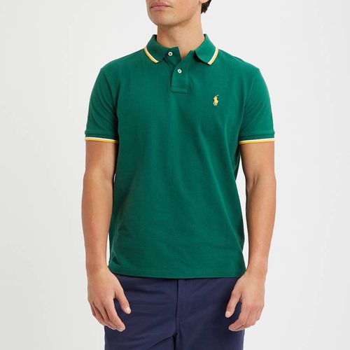 Green Mesh Cotton Polo Shirt - Polo Ralph Lauren - Modalova