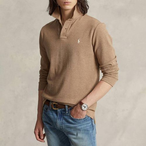 Sand Long Sleeve Cotton Polo Shirt - Polo Ralph Lauren - Modalova