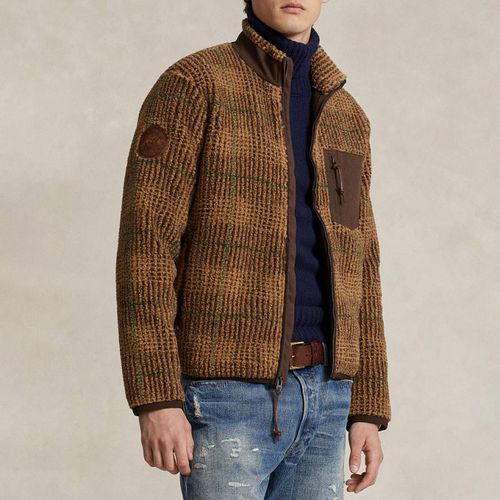 Check Print Fleece Jacquard Jacket - Polo Ralph Lauren - Modalova